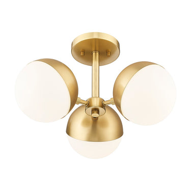 Z-Lite Realm Sphere 3 Light Semi Flush Mount image 8