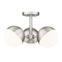 Z-Lite Realm Sphere 3 Light Semi Flush Mount image