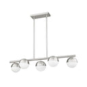 Z-Lite Realm Sphere 5 Light Linear Chandelier image 12