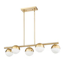 Z-Lite Realm Sphere 5 Light Linear Chandelier image 14