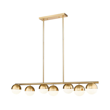 Z-Lite Realm Sphere 7 Light Linear Chandelier image 1