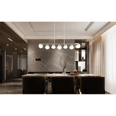 Z-Lite Realm Sphere 7 Light Linear Chandelier image 10