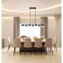 Z-Lite Realm Sphere Matte Black 7 Light Linear Chandelier image 5