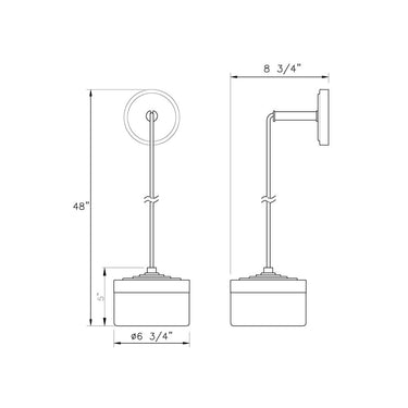 Z-Lite Renaud 1 Light Wall Sconce image 14
