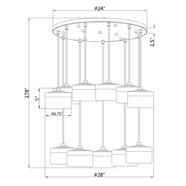 Z-Lite Renaud 11 Light Chandelier image 14