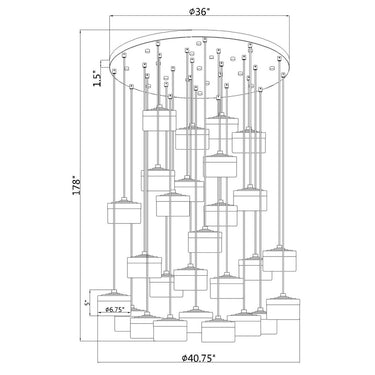 Z-Lite Renaud 27 Light Chandelier image 14
