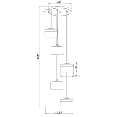 Z-Lite Renaud 5 Light Chandelier image 14