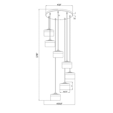Z-Lite Renaud 7 Light Chandelier image 14