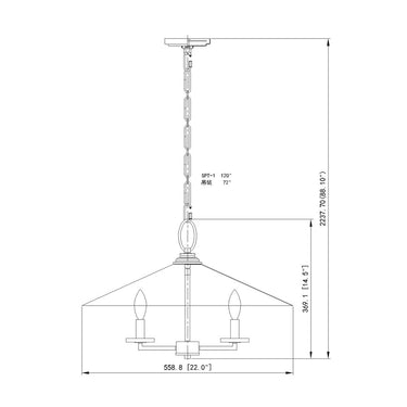 Z-Lite Rialto 5 Light Pendant image 28