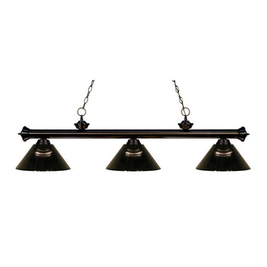 Z-Lite Riviera Bronze 3 Light Billiard Light image 2