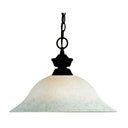 Z-Lite Riviera Brushed Nickel 1 Light Pendant image 1