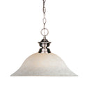 Z-Lite Riviera Brushed Nickel 1 Light Pendant image
