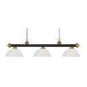 Z-Lite Riviera Glass 3 Light Billiard Light image 1