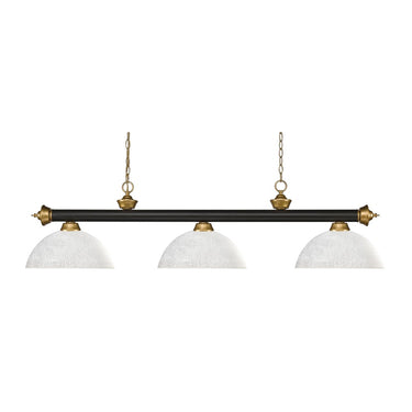 Z-Lite Riviera Glass 3 Light Billiard Light image 1
