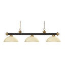 Z-Lite Riviera Glass 3 Light Billiard Light image