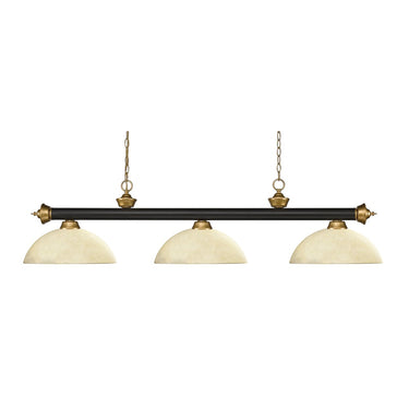 Z-Lite Riviera Glass 3 Light Billiard Light image