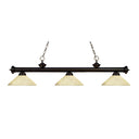 Z-Lite Riviera Glass Golden Mottle 3 Light Billiard Light image