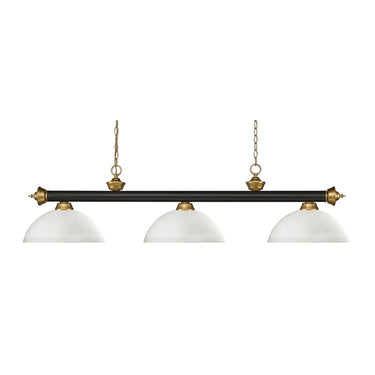 Z-Lite Riviera Glass Matte Opal 3 Light Billiard Light image