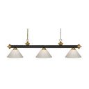 Z-Lite Riviera Green 16" High 3 Light Billiard Light image 2