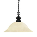 Z-Lite Riviera Matte Black 1 Light Pendant image