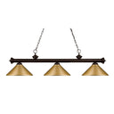 Z-Lite Riviera Steel 16" High 3 Light Billiard Light image 1