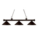 Z-Lite Riviera Steel 16" High 3 Light Billiard Light image