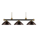 Z-Lite Riviera Steel 3 Light Billiard Light image
