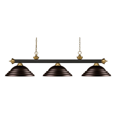 Z-Lite Riviera Steel 3 Light Billiard Light image