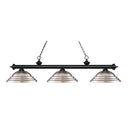 Z-Lite Riviera Steel Matte Black 3 Light Billiard Light image 1