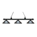 Z-Lite Riviera Steel Matte Black 3 Light Billiard Light image 2