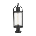 Z-Lite Roundhouse Glass 1 Light Outdoor Pier Mounted Fixture image 2