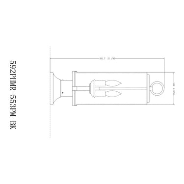 Z-Lite Sana 2 Light Outdoor Pier Mounted Fixture image 7