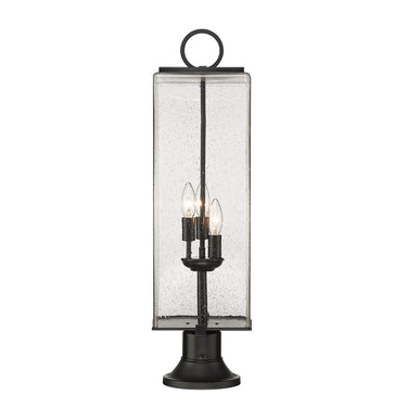 Z-Lite Sana Glass 3 Light Outdoor Pier Mounted Fixture image 1