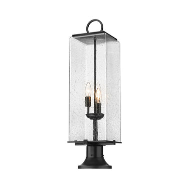Z-Lite Sana Glass 3 Light Outdoor Pier Mounted Fixture image 2