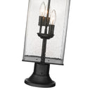 Z-Lite Sana Glass 3 Light Outdoor Pier Mounted Fixture image 3