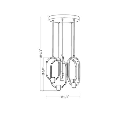 Z-Lite Saros 5 Light Chandelier image 7
