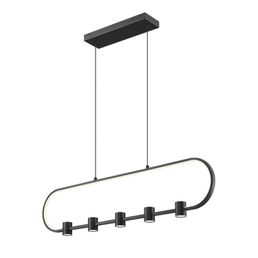 Z-Lite Saros 5 Light Linear Chandelier image 2