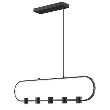Z-Lite Saros 5 Light Linear Chandelier image