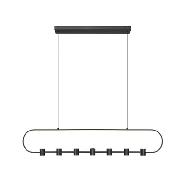 Z-Lite Saros 7 Light Linear Chandelier image 1