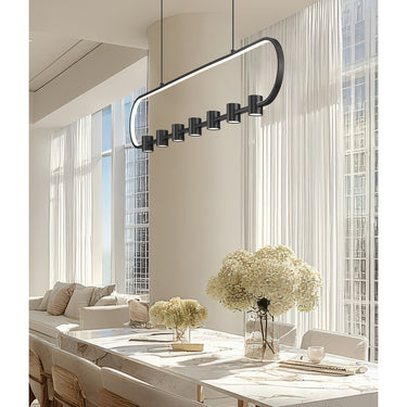 Z-Lite Saros 7 Light Linear Chandelier image 5