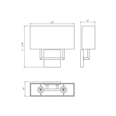 Z-Lite Saxon 2 Light Wall Sconce image 35