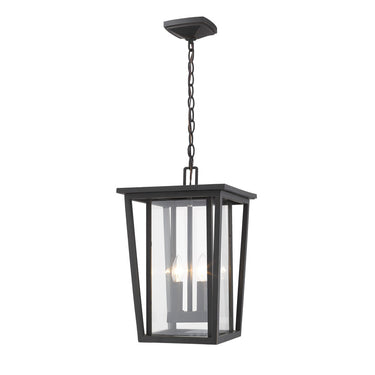 Z-Lite Seoul 2 Light Outdoor Chain Mount Ceiling Fixture image 1