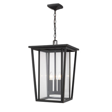 Z-Lite Seoul 3 Light Outdoor Chain Mount Ceiling Fixture image 1