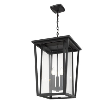 Z-Lite Seoul 3 Light Outdoor Chain Mount Ceiling Fixture image 2