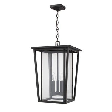 Z-Lite Seoul 3 Light Outdoor Chain Mount Ceiling Fixture image 9