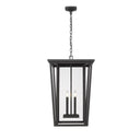 Z-Lite Seoul 4 Light Outdoor Chain Mount Ceiling Fixture image 1