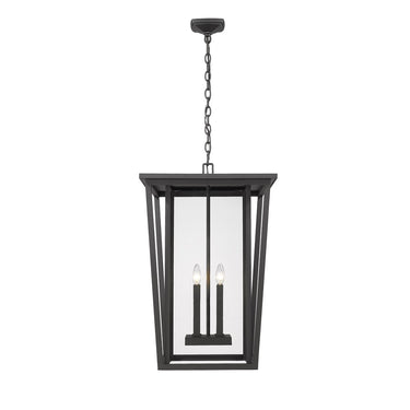 Z-Lite Seoul 4 Light Outdoor Chain Mount Ceiling Fixture image 1