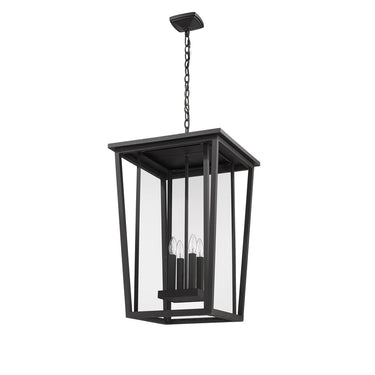 Z-Lite Seoul 4 Light Outdoor Chain Mount Ceiling Fixture image 4