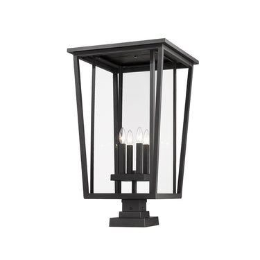 Z-Lite Seoul Glass 4 Light Outdoor Pier Mounted Fixture image 2