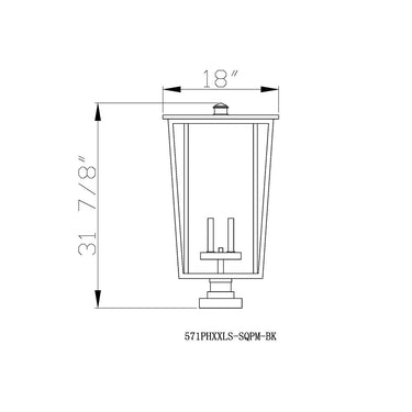 Z-Lite Seoul Glass 4 Light Outdoor Pier Mounted Fixture image 7